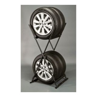 X-Smart Steel Folding Tire Rack — Holds 4 Tires, Model# XSTR001