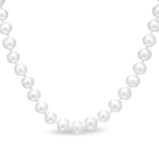 5mm Round Cultured Freshwater Pearl Necklace in 14K Gold   Zales