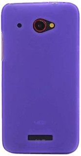 JUJEO Slim Fit Gel Skin for HTC X920E Butterfly   Non Retail Packaging   Purple Cell Phones & Accessories