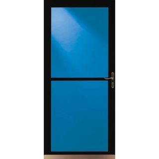 LARSON Black Tradewinds Full View Tempered Glass Storm Door (Common 81 in x 32 in; Actual 80.71 in x 33.56 in)