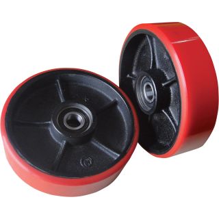 Roughneck Rear Pallet Truck Replacement Wheels — Pair, 7in. Dia.  Pallet Truck Parts