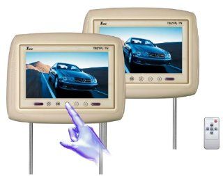 Tview T921PL TN 9 Inch Car Headrest Monitor (Beige)  Vehicle Headrest Video 
