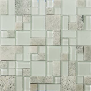 Emser Lucente Lazzaro Mixed Material Mosaic Wall Tile (Common 12 in x 12 in; Actual 12.67 in x 12.68 in)