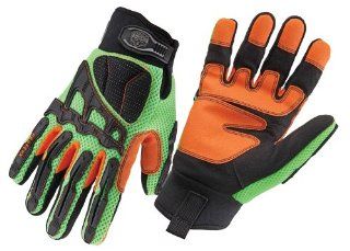 ProFlex 924LD Light Dorsal Impact Reducing Gloves, Medium, Lime   Work Gloves  