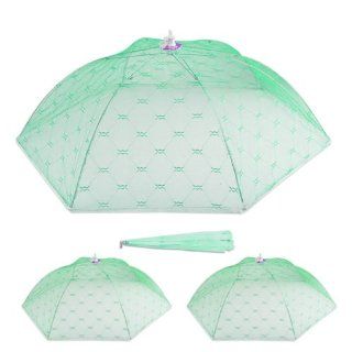 Set of 3 Jumbo 24 inch Pop Up Mesh Screen Food Cover Tent Umbrellas   Keep Out Flies, Bugs, Mosquitos   Reusable  Patio, Lawn & Garden