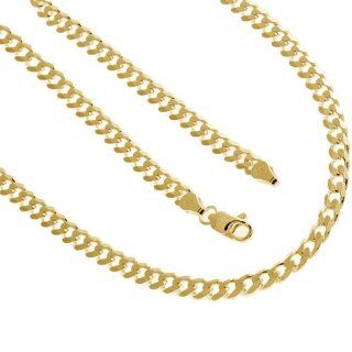 925 Solid Sterling Silver Cuban Chain 20 Inches 3.6 mm 14K Gold Plated 12 Grams Chain Necklaces Jewelry