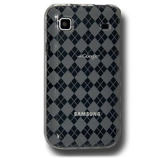 Amzer Luxe Argyle Skin Case for Samsung Vibrant T959/Samsung Galaxy S 4G SGH T959V   Smoke Gray Cell Phones & Accessories