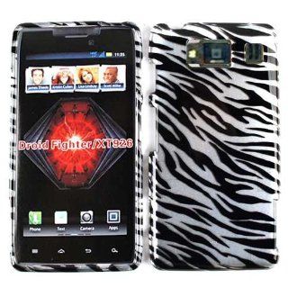 Motorola Droid RAZR HD XT926 Transparent Black White Zebra Case Cover Protector Cell Phones & Accessories