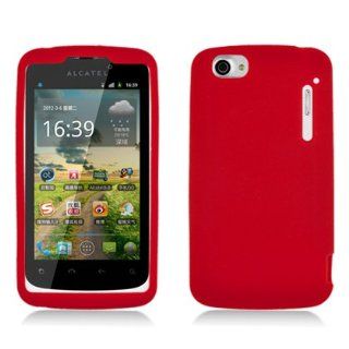 Alcatel 960C (Cricket) Skin Case, Red Cell Phones & Accessories