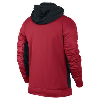 Nike Mens KO FZ Texture GFX Hoodie   Gym Red      Clothing