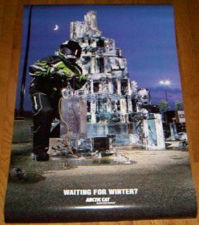 Arctic Cat Snowmobile Poster   Waiting for Winter   Prints