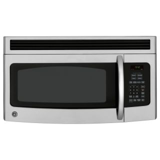 GE 1.5 cu ft Over the Range Microwave (Stainless Steel/Black) (Common 30 in; Actual 29.87 in)