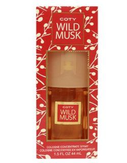 COTY WILD MUSK by Coty CONCENTRATE COLOGNE SPRAY 1.5 OZ for WOMEN  Beauty