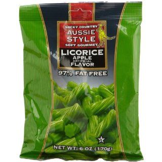 Lucky Country Apple Licorice 6 oz Bag  Licorice Candy  Grocery & Gourmet Food