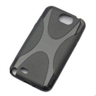 CellMACsTM X Design TPU Case Cover for Samsung Galaxy Note 2   Black Cell Phones & Accessories