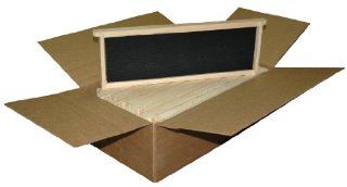 Mann Lake WW936 10 Pack Assembled Commercial Frames with Waxed Black Rite Cell Foundation, 6 1/4 Inch  Beekeeping Equipment  Patio, Lawn & Garden