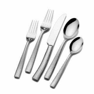 Towle Living 20 Piece Texture Flatware Set Towle Forged Stainless Steel Flatware Kitchen & Dining