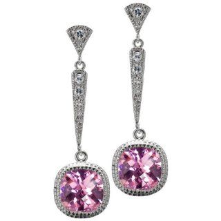 Celebrity Style Fashion Jewelry   Felicity Huffman   Bruni's Pink CZ Earrings Jewelry