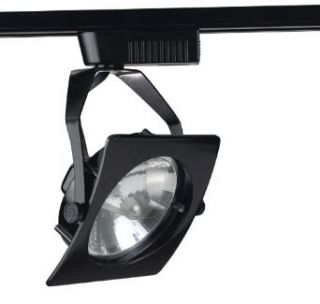 Cal Lighting JT 942EX36 BK Black 1 Light 50 Watt Arched Front Low Voltage Track Fixture with 36" Extension Rod for JT Track Systems   Track Lighting Heads  