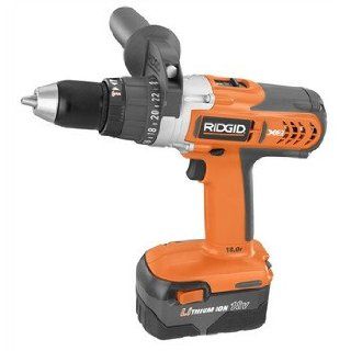 Factory Reconditioned Ridgid ZRR86111 18V Cordless 1/2 in Lithium Ion Hammer Drill   Power Hammer Drills  