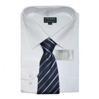 Mens Eterno Italy High Quality Dress Shirt & Neck Tie Set (Size 17.5) at  Men�s Clothing store