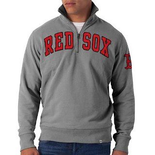 Boston Red Sox Striker 1/4 Zip Pullover by 47 Brand  Sports Fan Sweatshirts  Sports & Outdoors