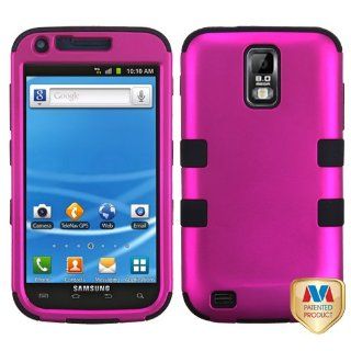 MyBat SAMT989HPCTUFFSO004NP Titanium Rugged Hybrid TUFF Case for T Mobile Samsung Galaxy S2   Retail Packaging   Hot Pink/Black Cell Phones & Accessories