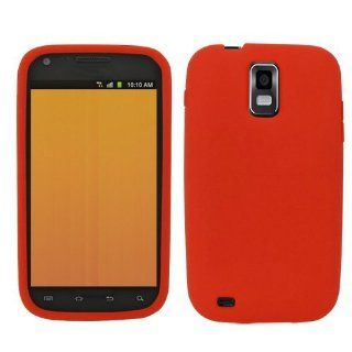 Samsung SGH T989 (Galaxy S II) Gel Skin Case   Red Cell Phones & Accessories