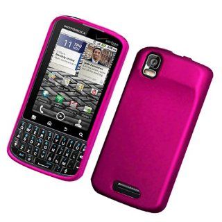 MOT A957 DROID PRO Rubberized Protector Case, Hot Pink Cell Phones & Accessories