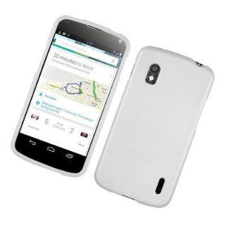 For LG Optimus G Nexus E960 Nexus 4 Hard Cover Case White Cell Phones & Accessories