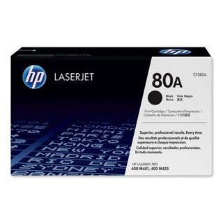 HP 80A   Toner cartridge   1 x black   2700 pages   for LaserJet Pro 400 M401, 400 M425 (CF280A)   Electronics