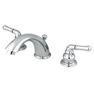 Kingston Brass KC961 Magellan Widespread Lavatory Faucet with Ceramic Cartridge, Polished Chrome (Not CA/VT Compliant)   Touch On Bathroom Sink Faucets  