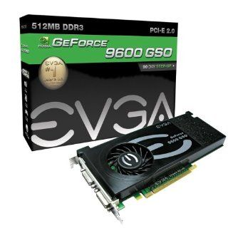 EVGA 512 P3 N963 TR GeForce 9600 GSO 512MB DDR3 PCI Express 2.0 Graphics Card Electronics