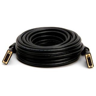 50FT 24AWG CL2 Dual Link DVI D Cable   Black Computers & Accessories