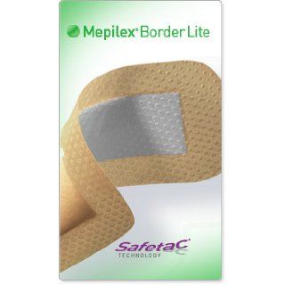 Mepilex Border Lite Foam Dressing 4" x 4" Box 5 Health & Personal Care