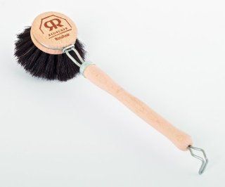 Brstenhaus Redecker Dish Brush with Soft Horsehair, 7.5 Inch Long, 2.3 Inch Diameter Head   Cleaning Brushes