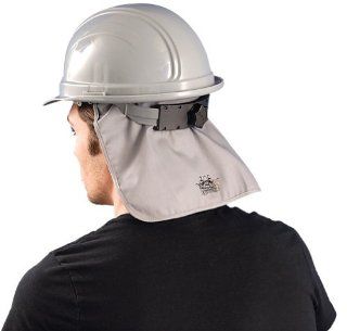 Hard Hat Cooling Pad w/ Neck Shade, Grey, One Size, Flame Retardant, #969   Hardhats  