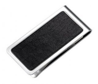 Genuine Leather Chrome Plated Money Clip   Free Engraving at  Mens Clothing store