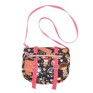 Harajuku Lovers Hot Stuff 70's Girls Messenger Bag Handbag Purse ~ Multi In Color Clothing