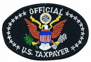 Official Us Taxpayer Logo Embroidered Iron on or Sew on Patch Clothing