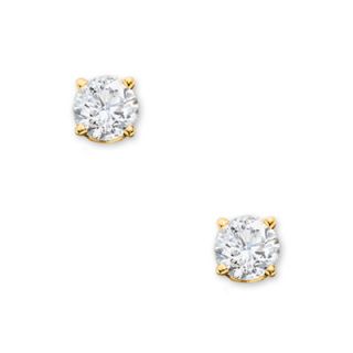 CT. T.W. Diamond Solitaire Stud Earrings in 14K Gold   Zales