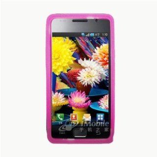 Solid Hot Pink Silicone Skin Gel Cover Case For Samsung� Galaxy S 2 i9100 Cell Phones & Accessories