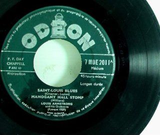 VINYL RECORD 45 RPM. LOUIS AMSTRONG "SAINT LOUIS BLUE" 13 9 12 VERY RARE COLLECTION.  Other Products  