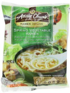 Annie Chun's Spring Vegetable Ramen, 4.9 Ounce Pouches (pack of 12)  Ramen Noodles  Grocery & Gourmet Food
