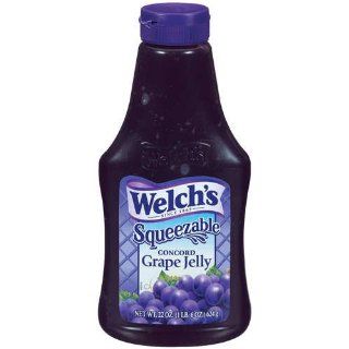 WELCH'S JELLY CONCORD GRAPE SQUEEZE BOTTLE 22 OZ  Grocery & Gourmet Food