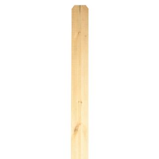 Pine Dog Ear Pressure Treated Wood Fence Picket (Common 7/16 In x 4 In x 72 in; Actual 0.44 in x 4 in x 72 in)