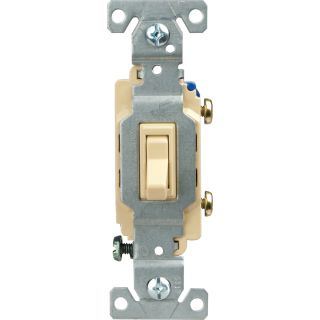 Cooper Wiring Devices 15 Amp Ivory Single Pole Light Switch
