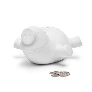 Quirky Porkfolio Smart Piggy Bank, White