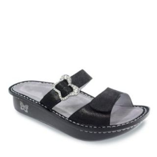 Alegria Mariposa Women's Leather Sandals,Soft Black,35 M EU (5/5.5 M US) Shoes