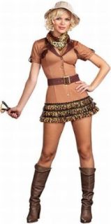 Deluxe Sexy Safari Girl Costume   Small Adult Sized Costumes Clothing